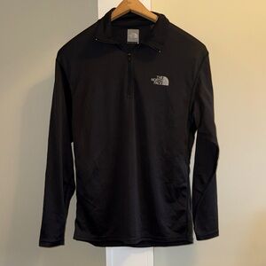 The North Face Black Long Sleeve Thin Pullover Shirt- S